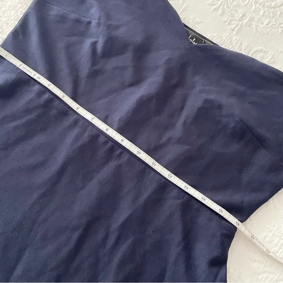 NWOT Lulus How Much I Care Midnight Blue Off-the-Shoulder Midi Dress XLarge - Picture 6 of 6